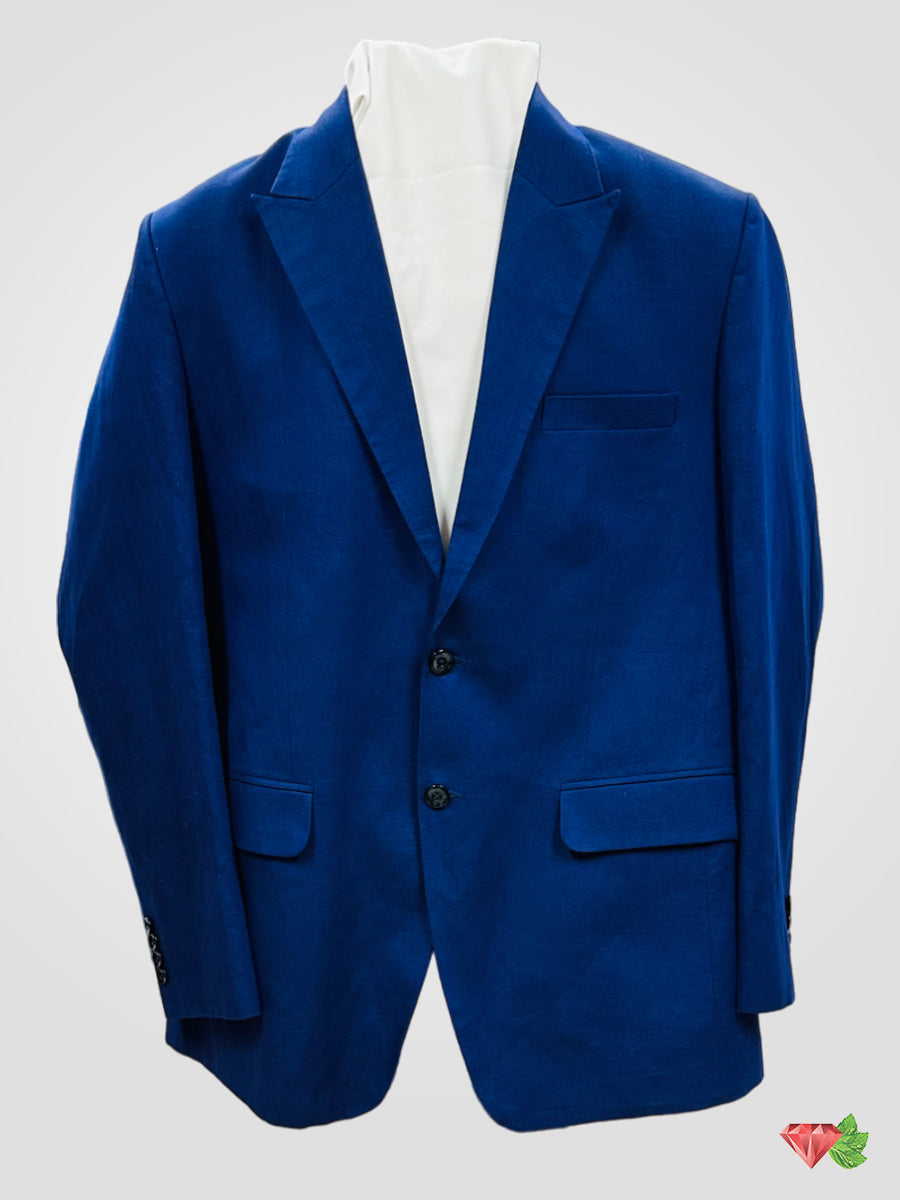 Blue Linen Coat